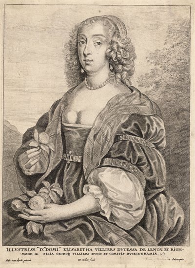 Duchessa di Lennox, dopo van Dyck. Stato 5 da Wenceslaus Hollar